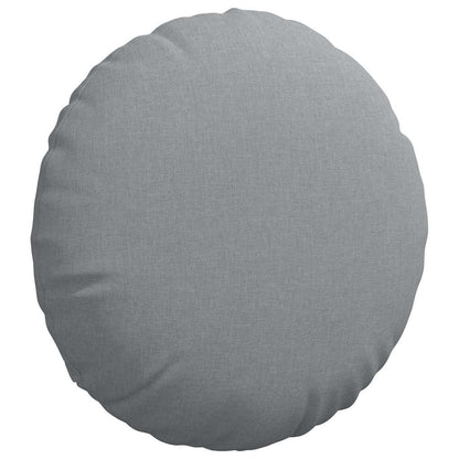 Cuscini per Seduta 2 pcs Grigio chiaro Ø50 x 19 cm Tessuto | homemem39