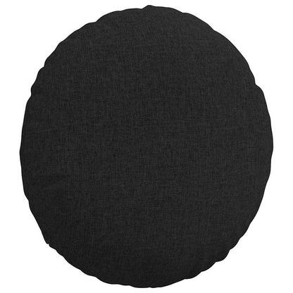 Cuscini per Seduta 2 pcs Nero Ø50 x 19 cm Tessuto | homemem39