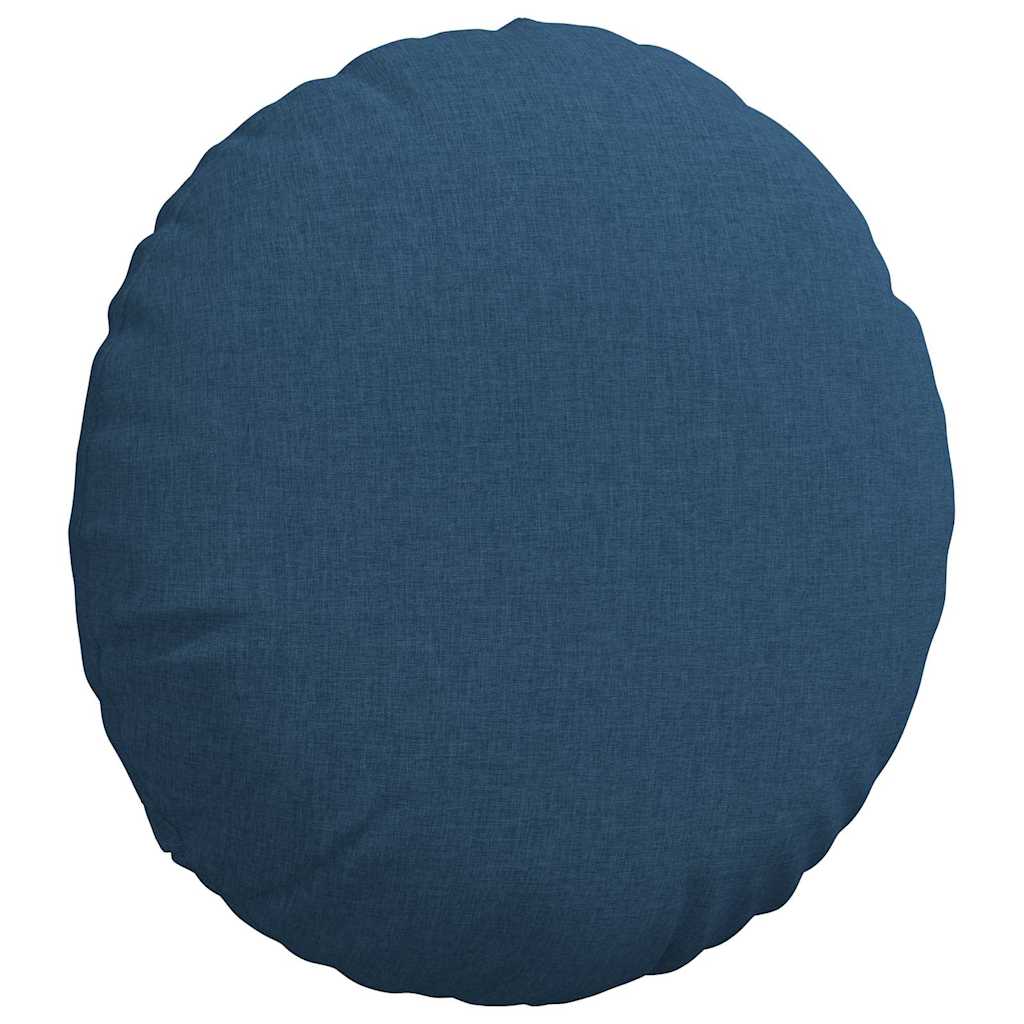 Cuscini per Seduta 2 pcs Blu Ø50 x 19 cm Tessuto | homemem39