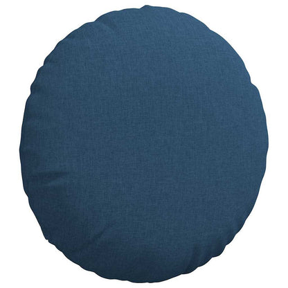 Cuscini per Seduta 2 pcs Blu Ø50 x 19 cm Tessuto