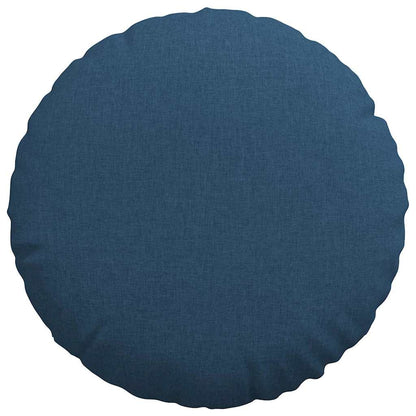Cuscini per Seduta 2 pcs Blu Ø50 x 19 cm Tessuto | homemem39