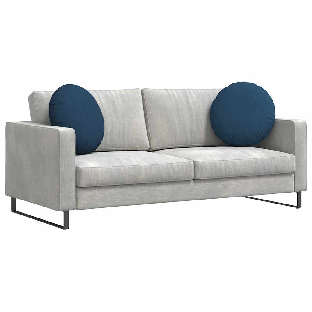Cuscini per Seduta 2 pcs Blu Ø50 x 19 cm Tessuto | homemem39
