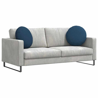 Cuscini per Seduta 2 pcs Blu Ø50 x 19 cm Tessuto