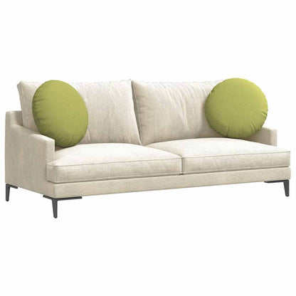 Cuscini per Seduta 2 pcs Verde chiaro Ø50 x 19 cm Tessuto | homemem39