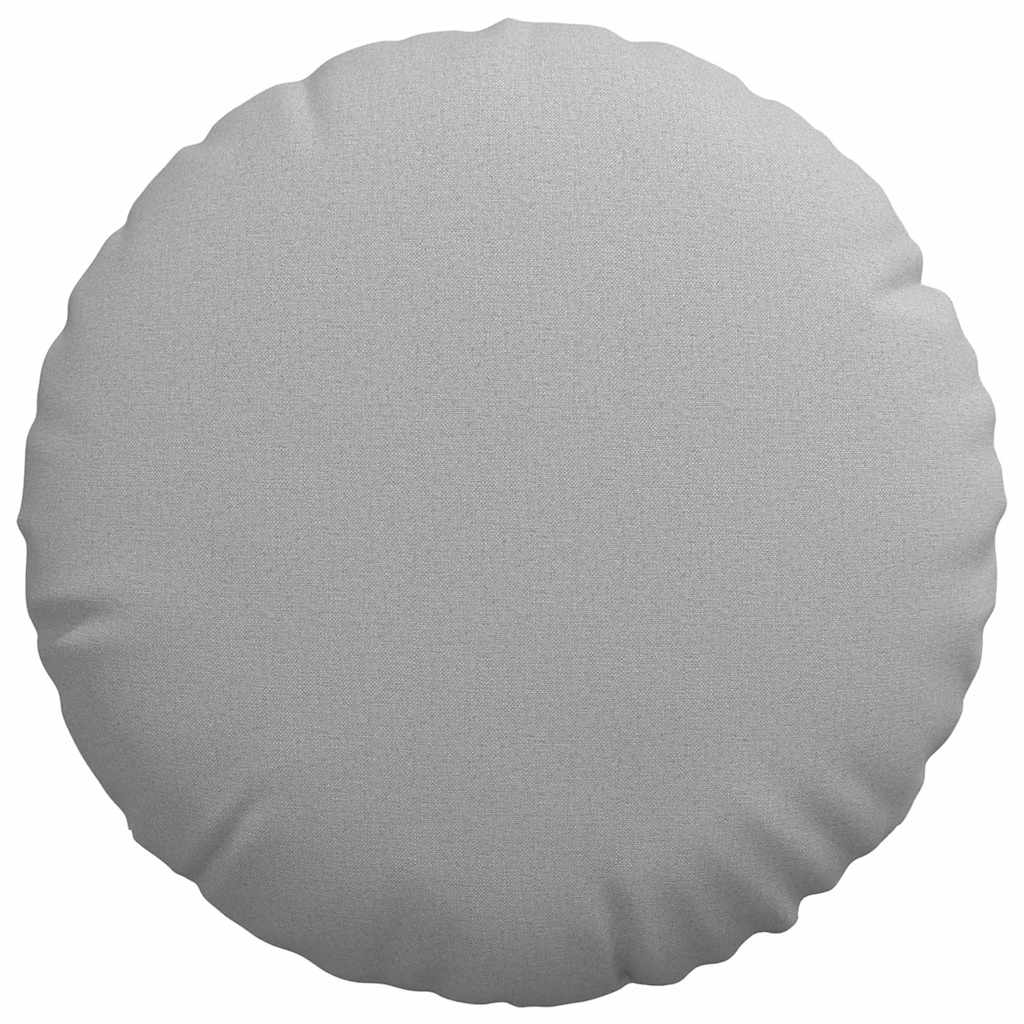 Cuscini per Seduta 2 pcs Grigio Nuvola Ø50 x 19 cm Tessuto | homemem39