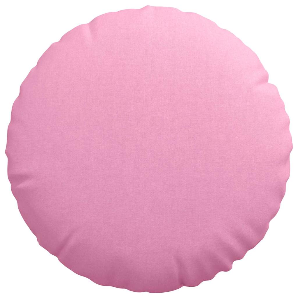 Cuscini per Seduta 2 pcs Rosa Ø50 x 19 cm Tessuto | homemem39