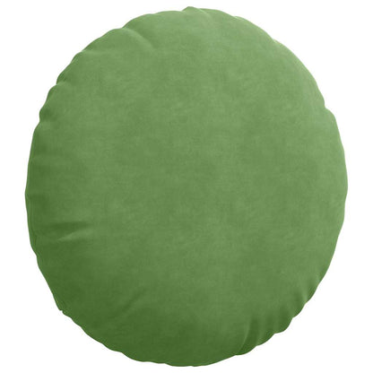 Cuscini per Seduta 2 pcs Verde chiaro Ø50 x 19 cm Velluto