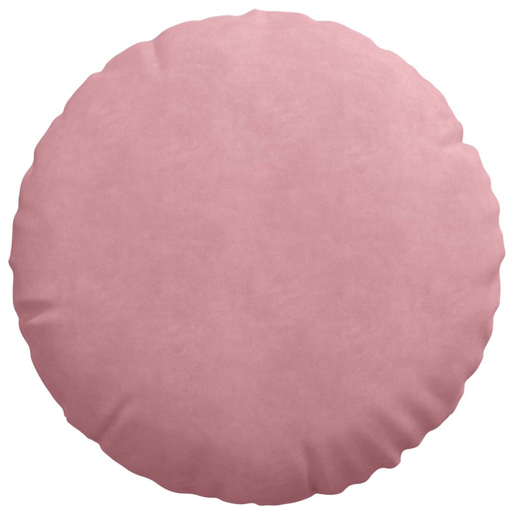 Cuscini per Seduta 2 pcs Rosa Ø50 x 19 cm Velluto | homemem39