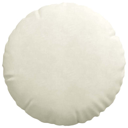 Cuscini per Seduta 2 pcs Crema Ø50 x 19 cm Velluto | homemem39