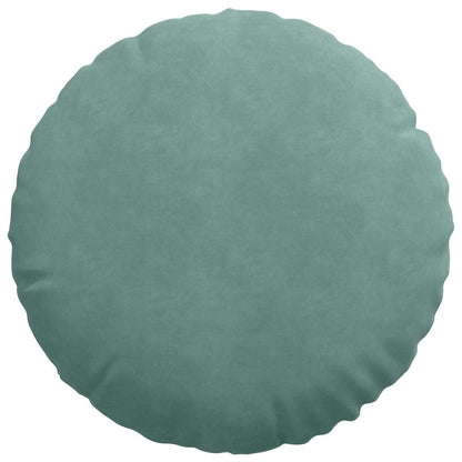 Cuscini per Seduta 2 pcs Verde Mare Ø50 x 19 cm Velluto