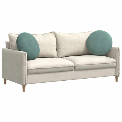 Cuscini per Seduta 2 pcs Verde Mare Ø50 x 19 cm Velluto | homemem39