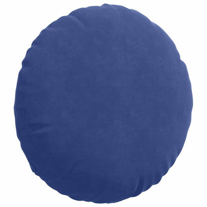 Cuscini per Seduta 2 pcs Blu Polizia Ø50 x 19 cm Velluto | homemem39