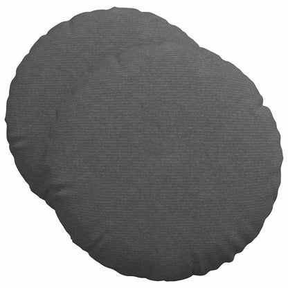 Cuscini per Seduta 2 pcs Grigio scuro Ø50 x 19 cm | homemem39