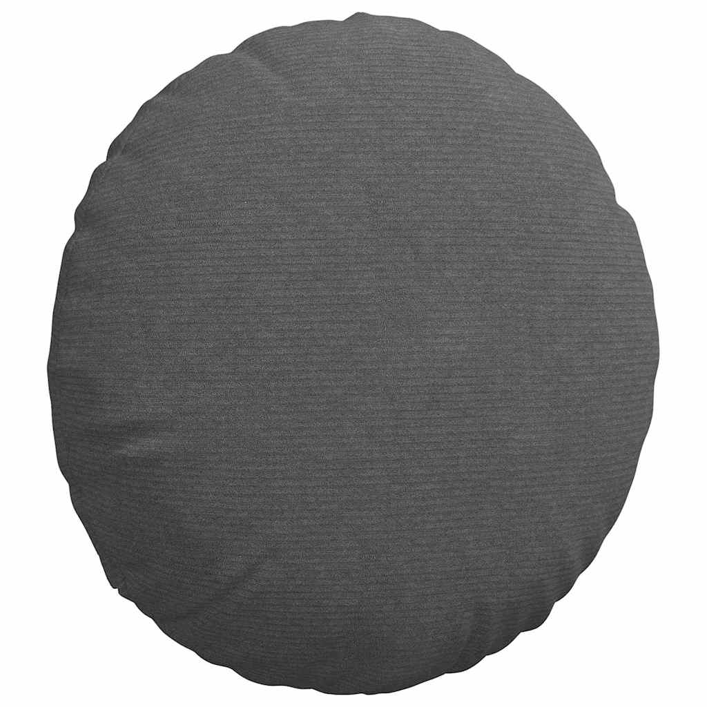 Cuscini per Seduta 2 pcs Grigio scuro Ø50 x 19 cm