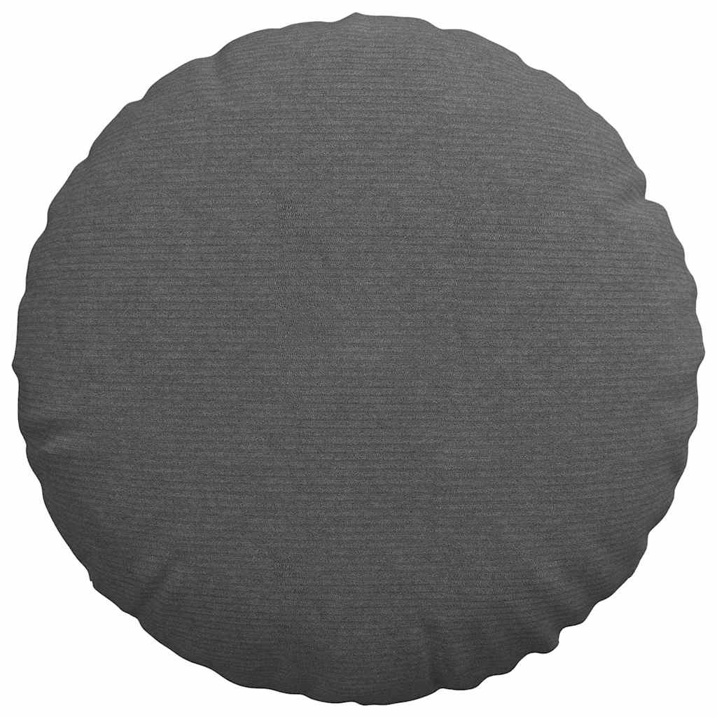 Cuscini per Seduta 2 pcs Grigio scuro Ø50 x 19 cm | homemem39