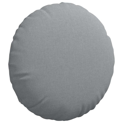 Cuscini per Seduta 2 pcs Grigio chiaro Ø60 x 21 cm Tessuto