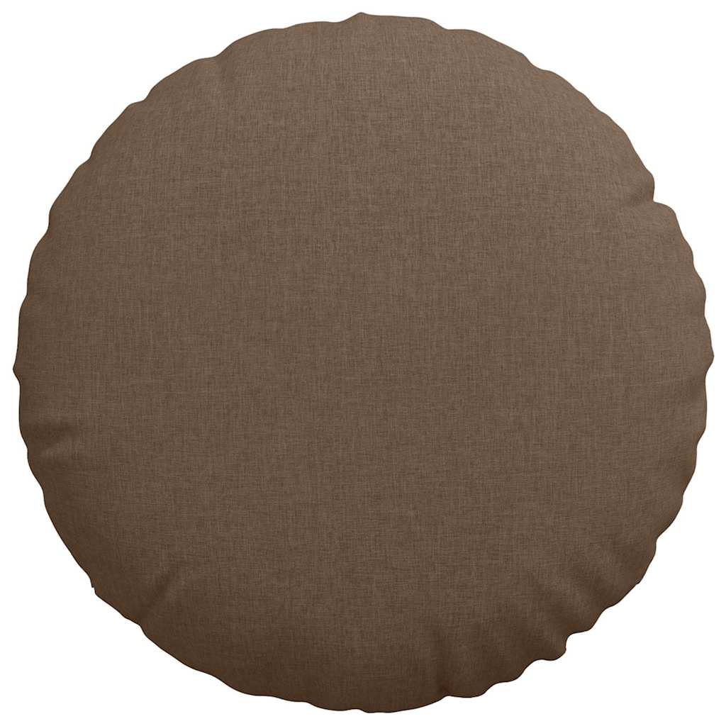 Cuscini per Seduta 2 pcs Marrone Ø60 x 21 cm Tessuto | homemem39