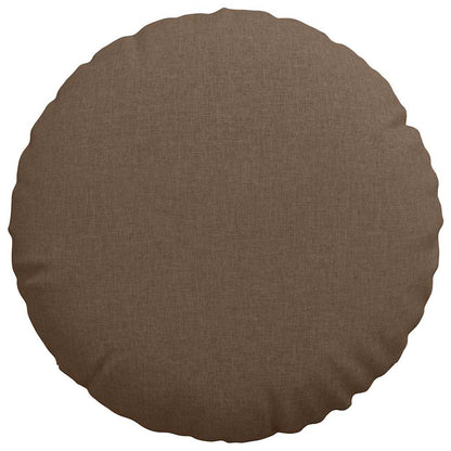 Cuscini per Seduta 2 pcs Marrone Ø60 x 21 cm Tessuto