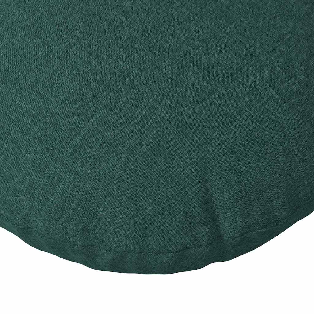 Cuscini per Seduta 2 pcs Verde Scuro Ø60 x 21 cm Tessuto | homemem39