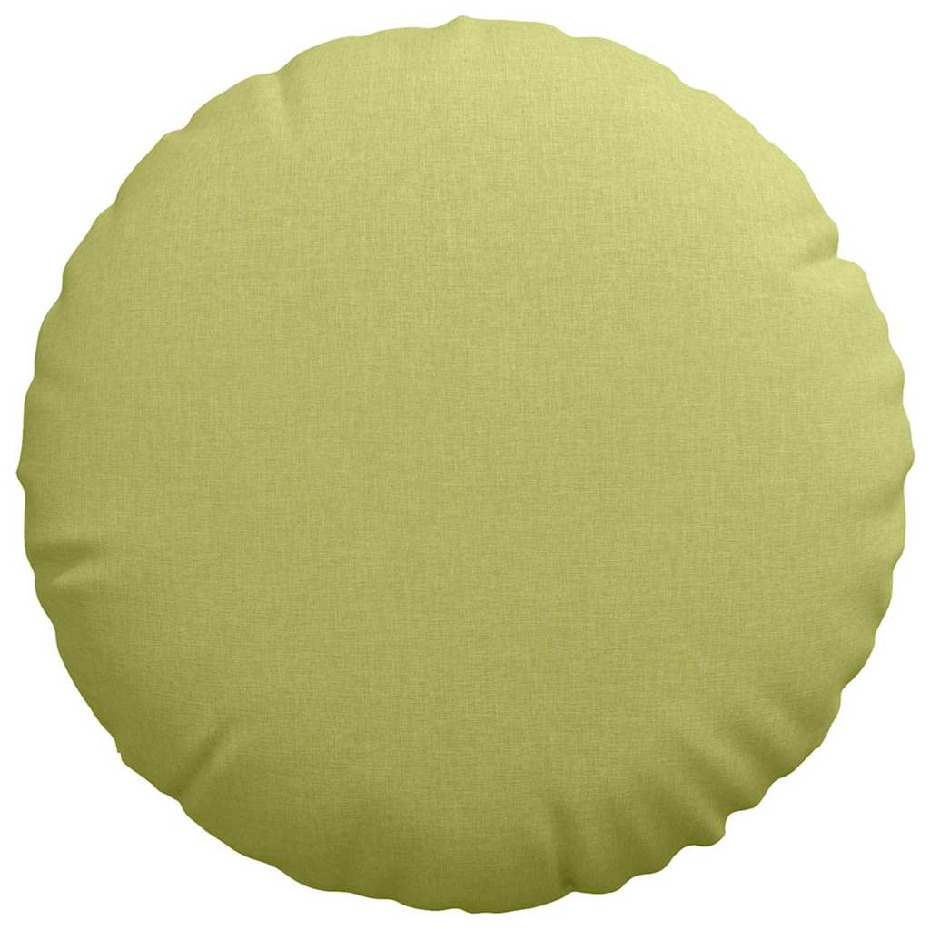 Cuscini per Seduta 2 pcs Verde chiaro Ø60 x 21 cm Tessuto