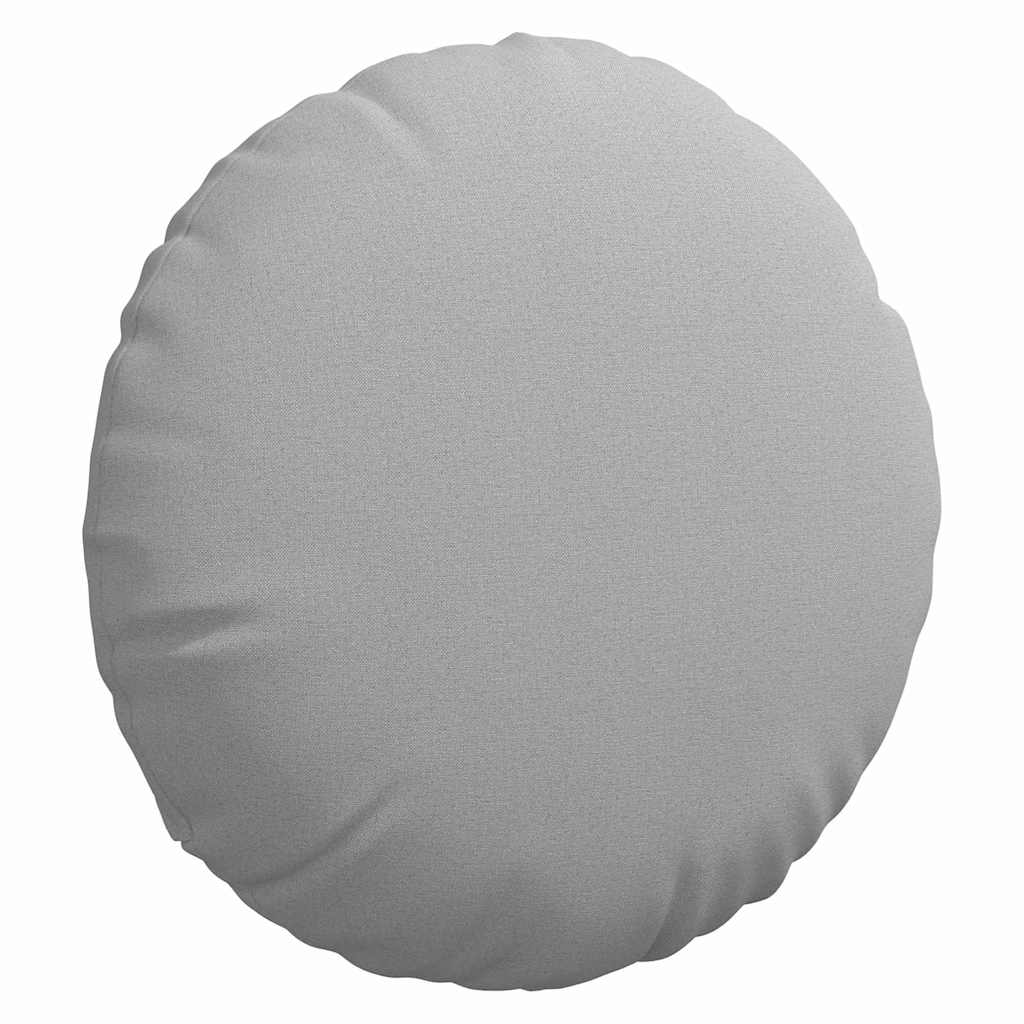 Cuscini per Seduta 2 pcs Grigio Nuvola Ø60 x 21 cm Tessuto | homemem39