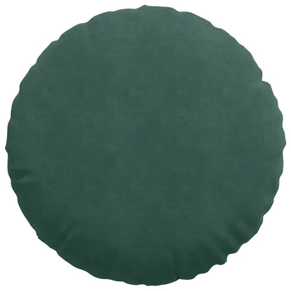 Cuscini per Seduta 2 pcs Verde Scuro Ø60 x 21 cm Velluto | homemem39