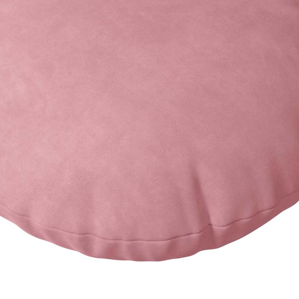 Cuscini per Seduta 2 pcs Rosa Ø60 x 21 cm Velluto | homemem39