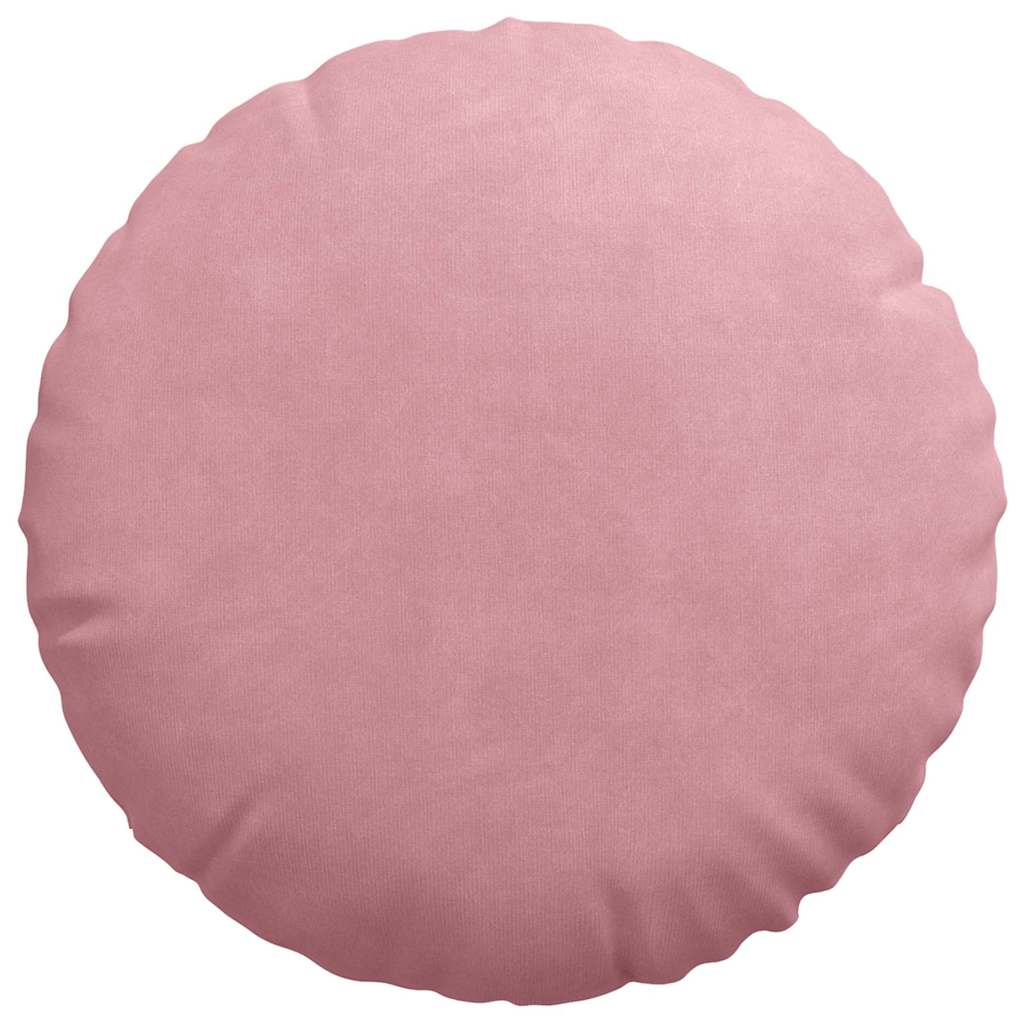 Cuscini per Seduta 2 pcs Rosa Ø60 x 21 cm Velluto | homemem39