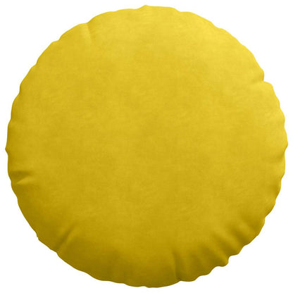 Cuscini per Seduta 2 pcs Giallo Ø60 x 21 cm Velluto | homemem39