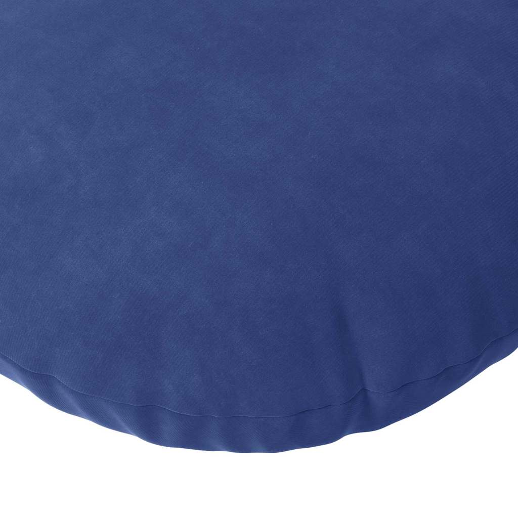 Cuscini per Seduta 2 pcs Blu Polizia Ø60 x 21 cm Velluto | homemem39