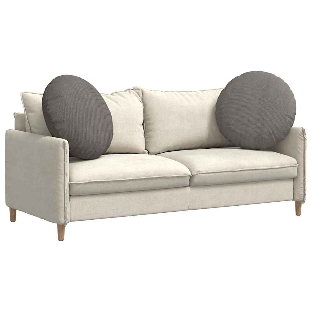 Cuscini per Seduta 2 pcs Grigio chiaro Ø60 x 21 cm | homemem39