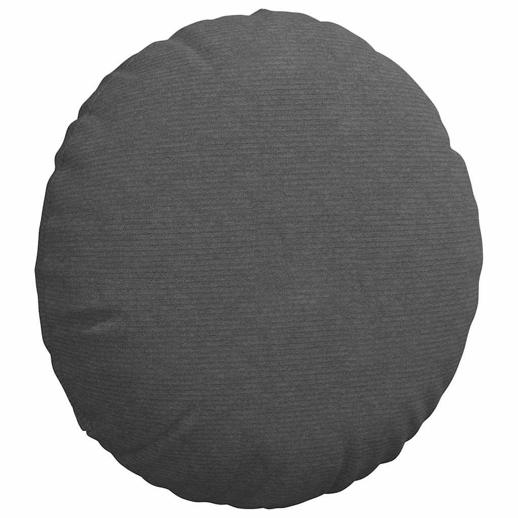 Cuscini per Seduta 2 pcs Grigio scuro Ø60 x 21 cm | homemem39