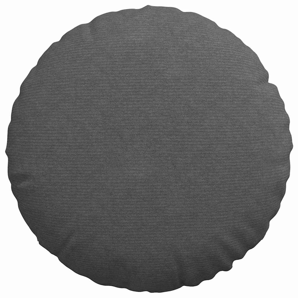 Cuscini per Seduta 2 pcs Grigio scuro Ø60 x 21 cm | homemem39
