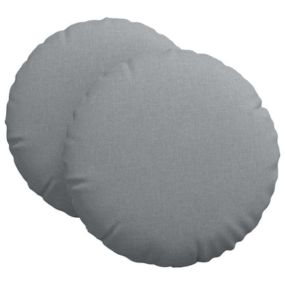 Cuscini per Seduta 2 pcs Grigio chiaro Ø80 x 29 cm Tessuto
