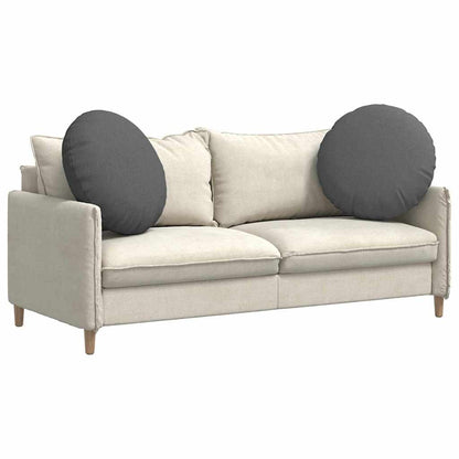 Cuscini per Seduta 2 pcs Grigio scuro Ø80 x 29 cm Tessuto | homemem39