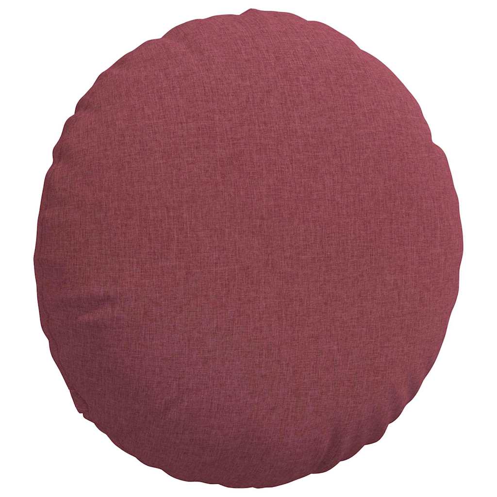 Cuscini per Seduta 2 pcs Rosso Vino Ø80 x 29 cm Tessuto