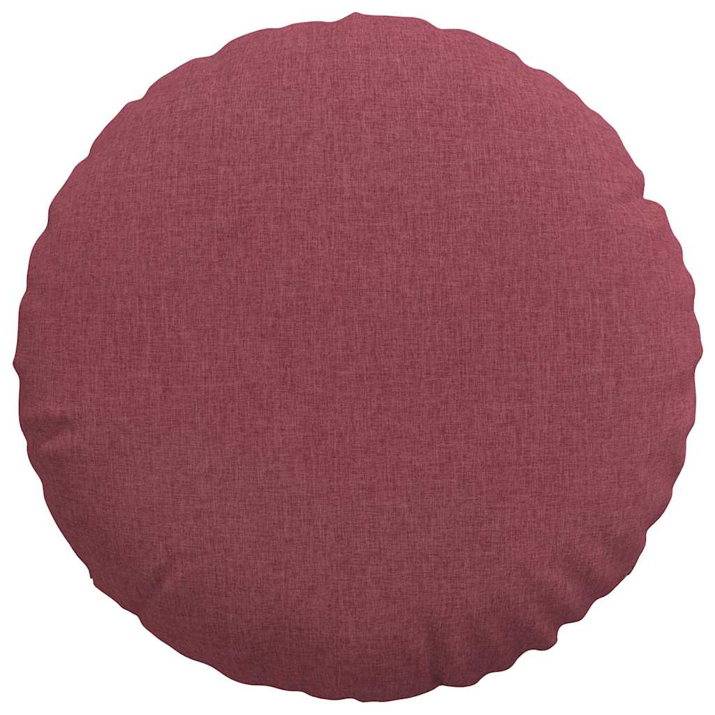 Cuscini per Seduta 2 pcs Rosso Vino Ø80 x 29 cm Tessuto