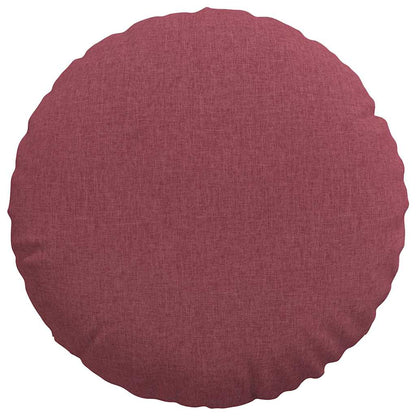 Cuscini per Seduta 2 pcs Rosso Vino Ø80 x 29 cm Tessuto