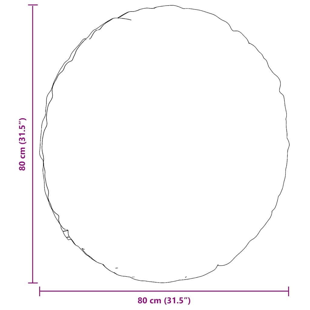 Cuscini per Seduta 2 pcs Marrone Ø80 x 29 cm Tessuto