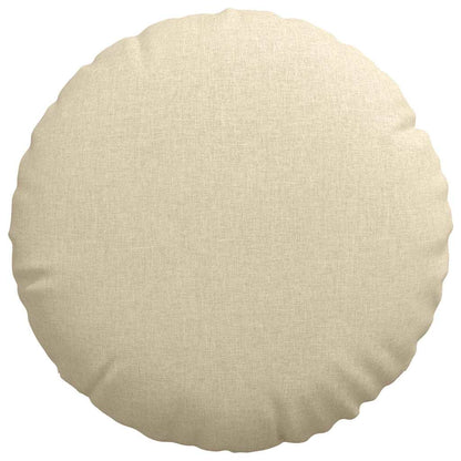 Cuscini per Seduta 2 pcs Crema Ø80 x 29 cm Tessuto | homemem39