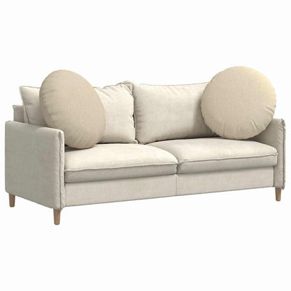 Cuscini per Seduta 2 pcs Crema Ø80 x 29 cm Tessuto | homemem39
