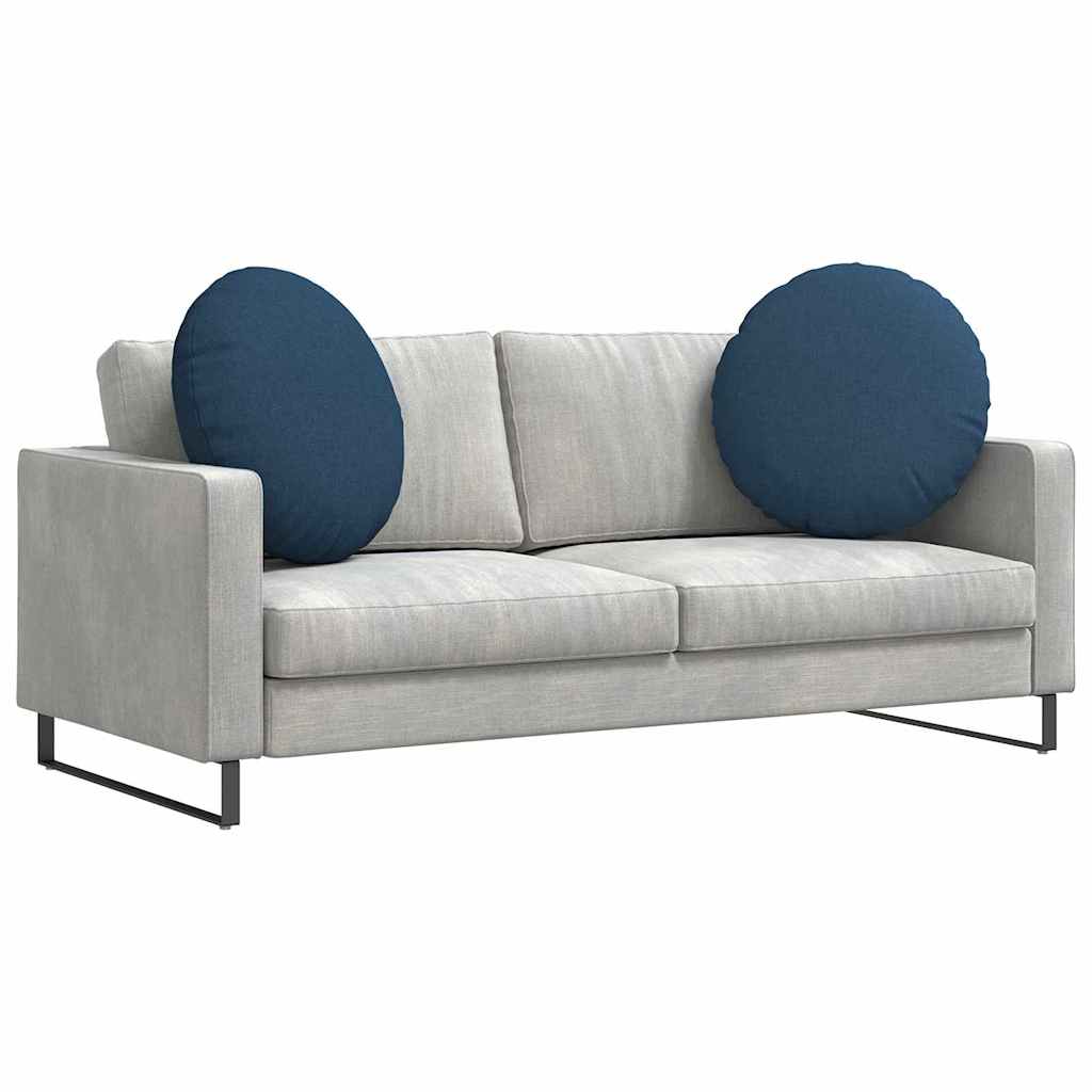 Cuscini per Seduta 2 pcs Blu Ø80 x 29 cm Tessuto | homemem39