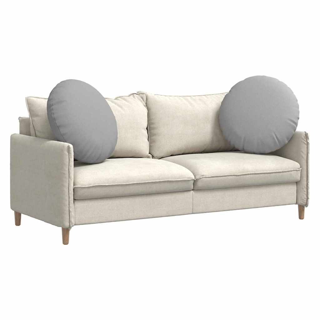Cuscini per Seduta 2 pcs Grigio Nuvola Ø80 x 29 cm Tessuto | homemem39