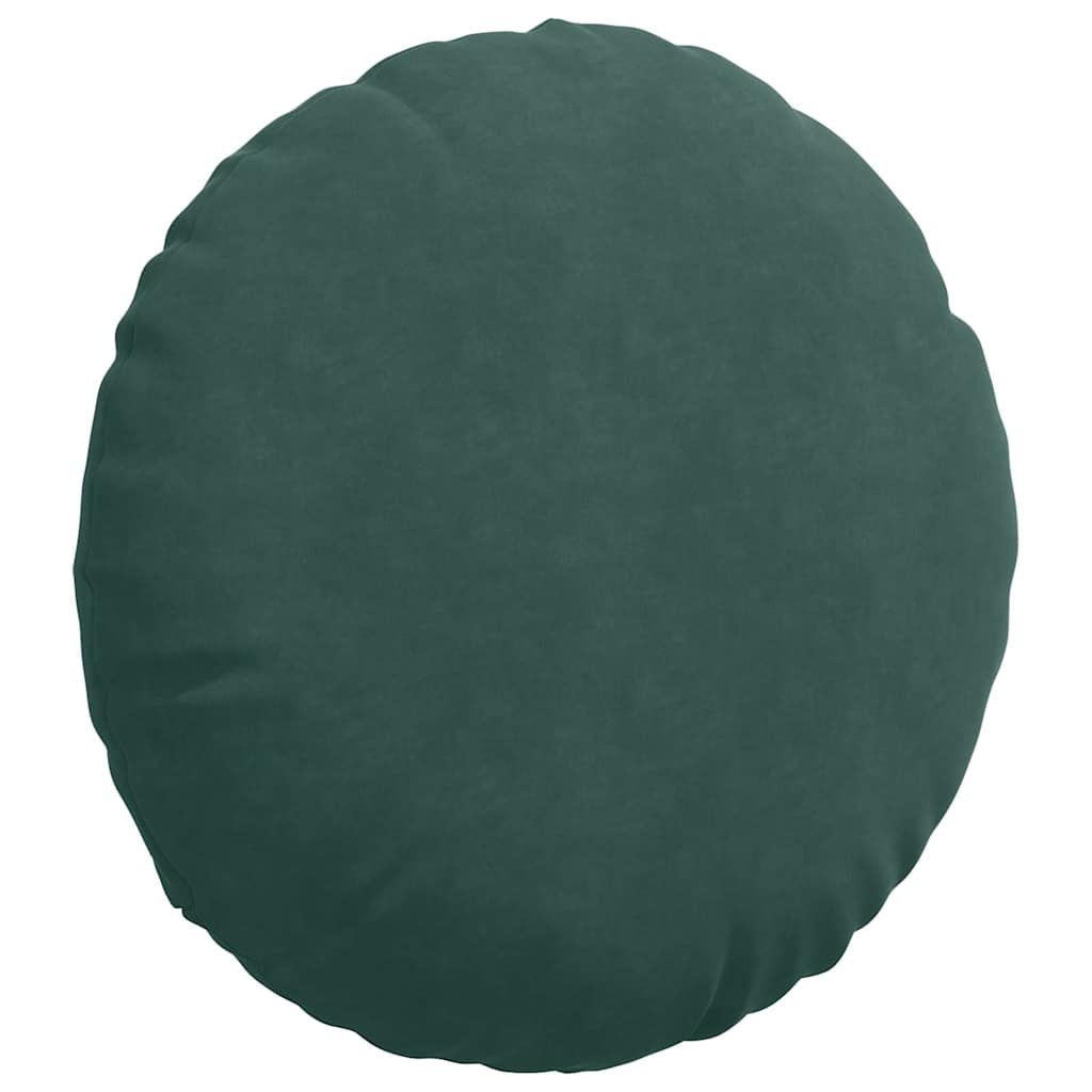 Cuscini per Seduta 2 pcs Verde Scuro Ø 80 x 29 cm Velluto | homemem39