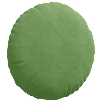 Cuscini per Seduta 2 pcs Verde chiaro Ø 40 x 13 cm Velluto