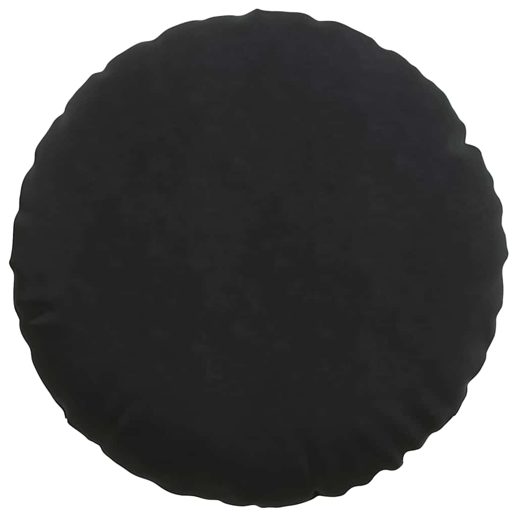 Cuscini per Seduta 2 pcs Nero Ø 80 x 29 cm Velluto
