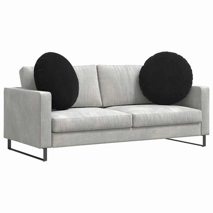 Cuscini per Seduta 2 pcs Nero Ø 80 x 29 cm Velluto | homemem39