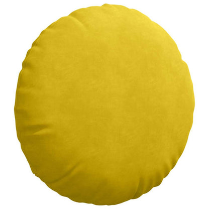 Cuscini per Seduta 2 pcs Giallo Ø 80 x 29 cm Velluto | homemem39