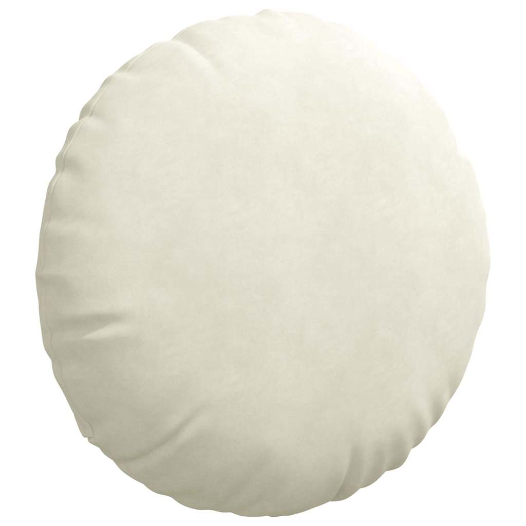Cuscini per Seduta 2 pcs Crema Ø 80 x 29 cm Velluto | homemem39