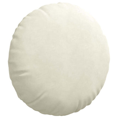 Cuscini per Seduta 2 pcs Crema Ø 80 x 29 cm Velluto | homemem39